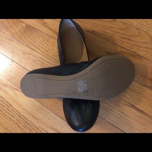 J. Crew Black Leather Ballet Flats - Picture 4 of 5